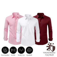 3-Pack Stain Shield Dress Shirts