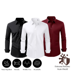 3-Pack Stain Shield Dress Shirts