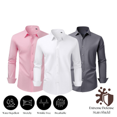 3-Pack Stain Shield Dress Shirts