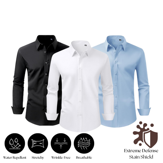 3-Pack Stain Shield Dress Shirts